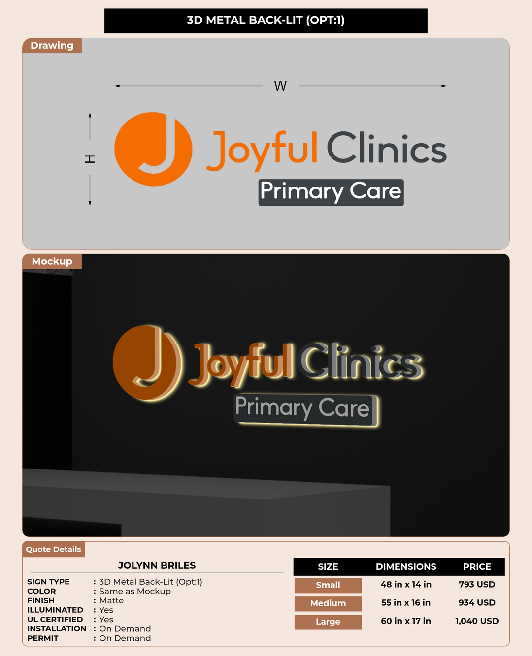 CUSTOM MOCKUP SIGN FOR Jolynn Briles