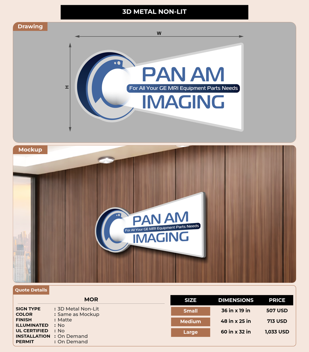 CUSTOM MOCKUP SIGN FOR MOR