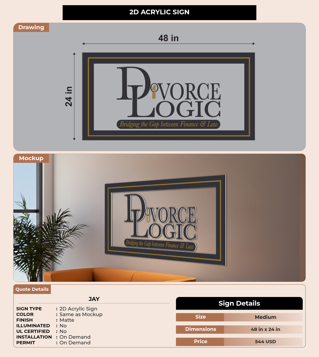 CUSTOM MOCKUP SIGN FOR Jay