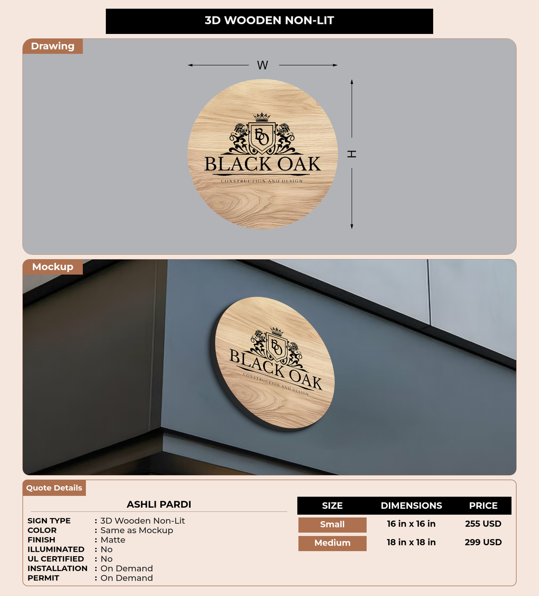 CUSTOM MOCKUP SIGN FOR Ashli Pardi