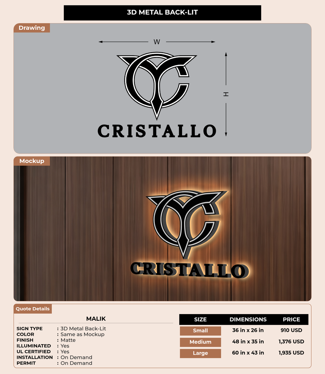 CUSTOM MOCKUP SIGN FOR Malik