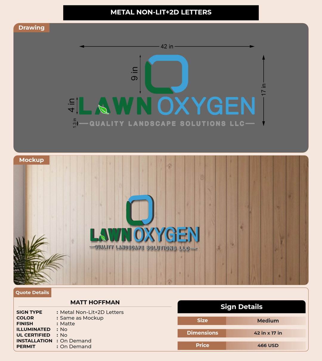 CUSTOM MOCKUP SIGN FOR Matt Hoffman