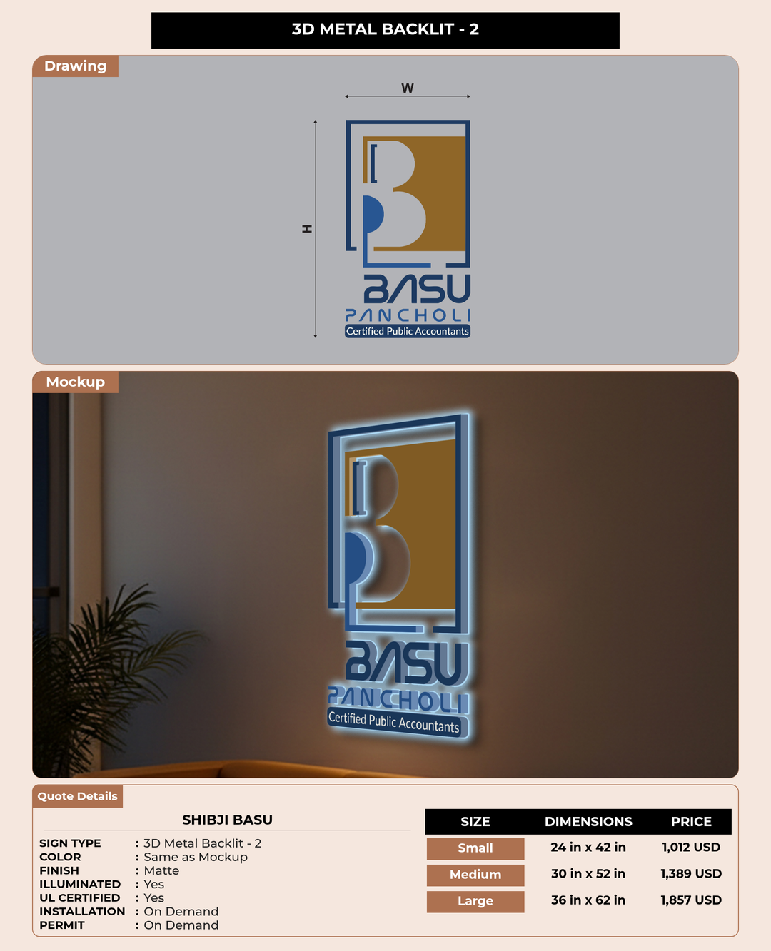 CUSTOM MOCKUP SIGN FOR Shibji basu
