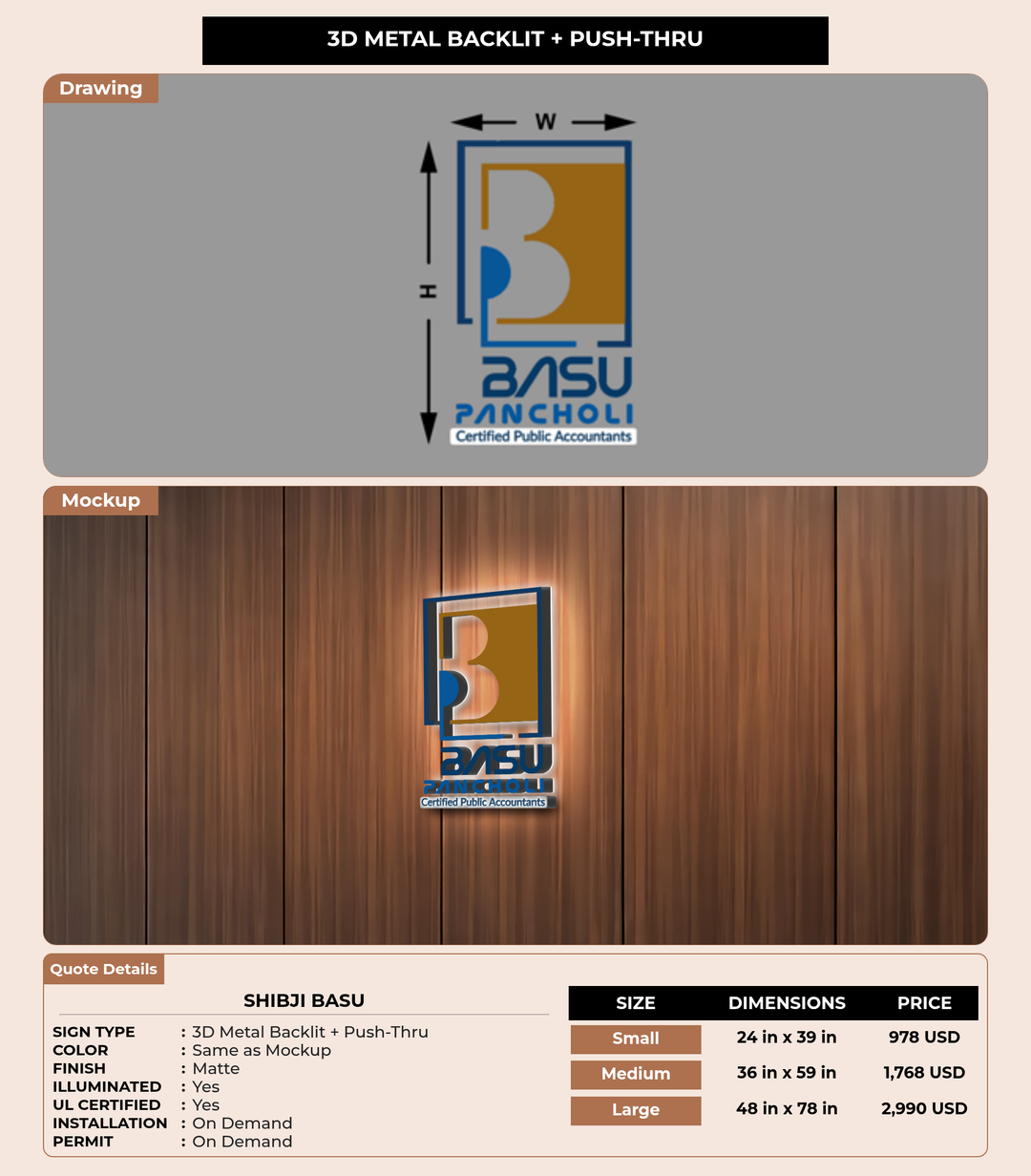 CUSTOM MOCKUP SIGN FOR Shibji basu