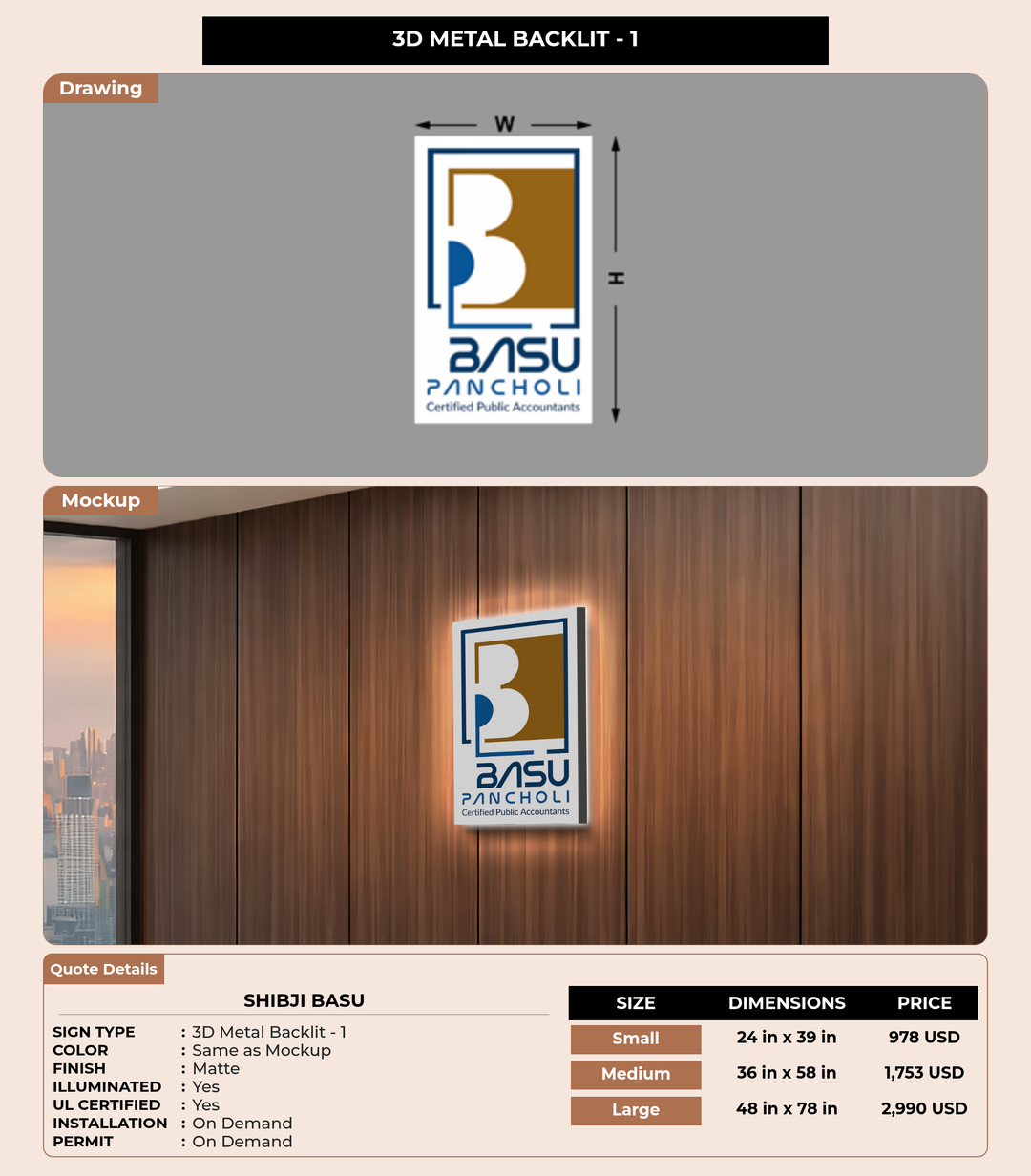 CUSTOM MOCKUP SIGN FOR Shibji basu