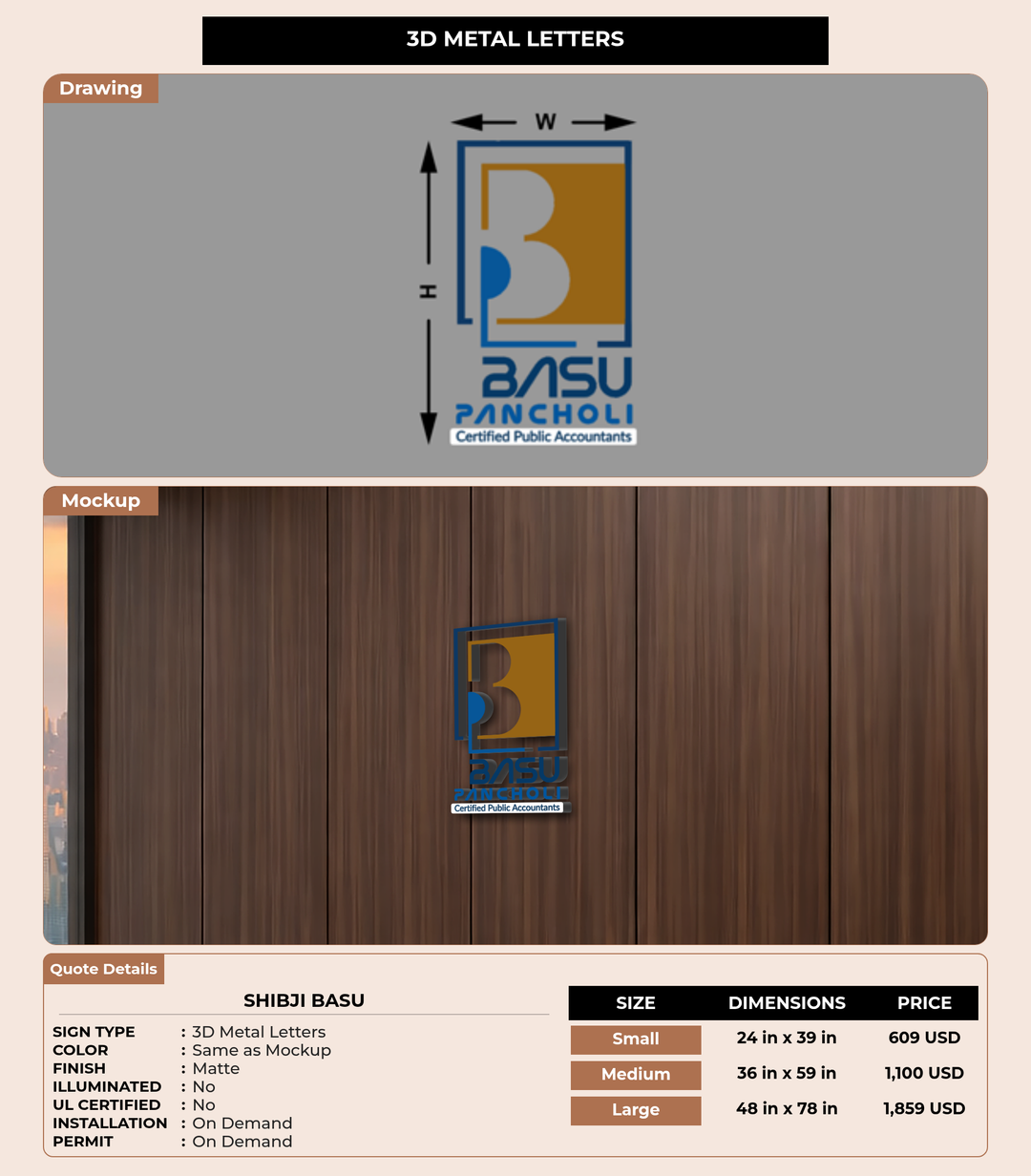 CUSTOM MOCKUP SIGN FOR Shibji basu