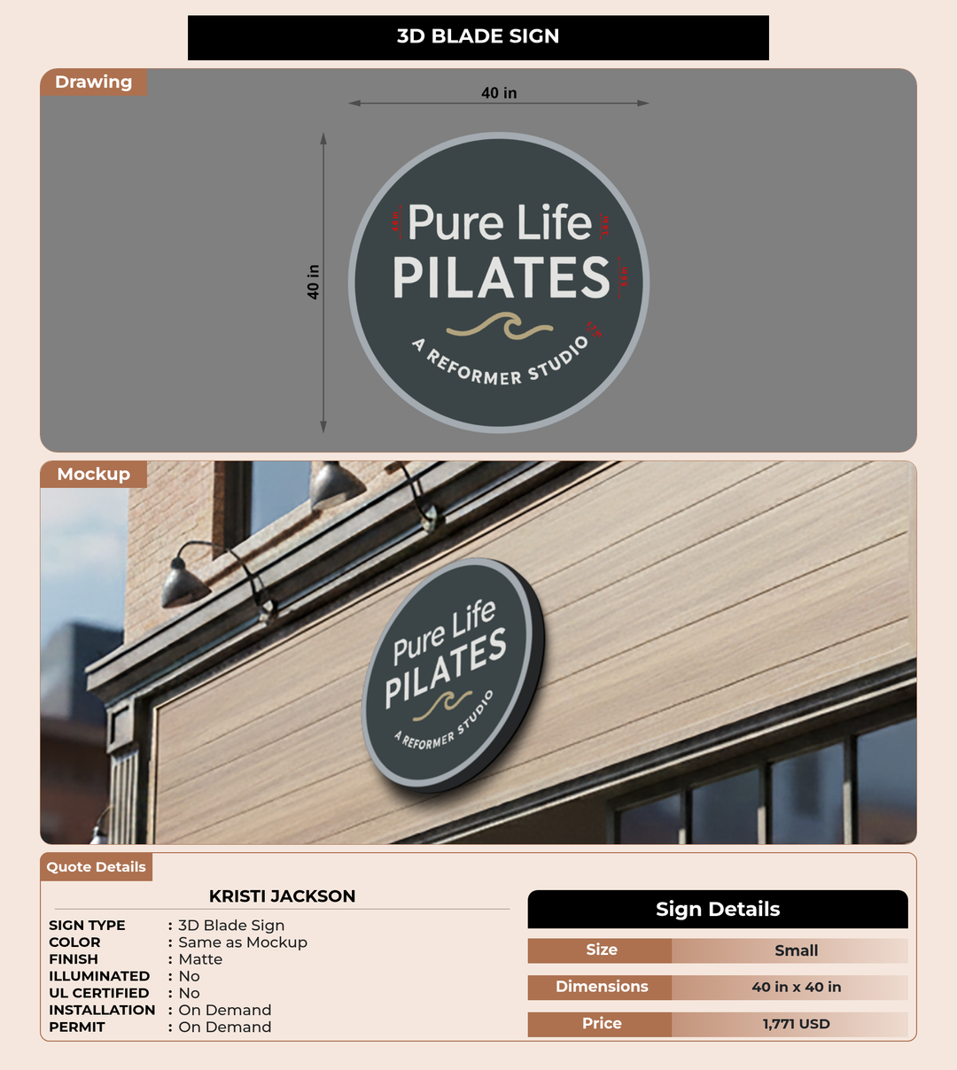CUSTOM MOCKUP SIGN FOR Kristi Jackson