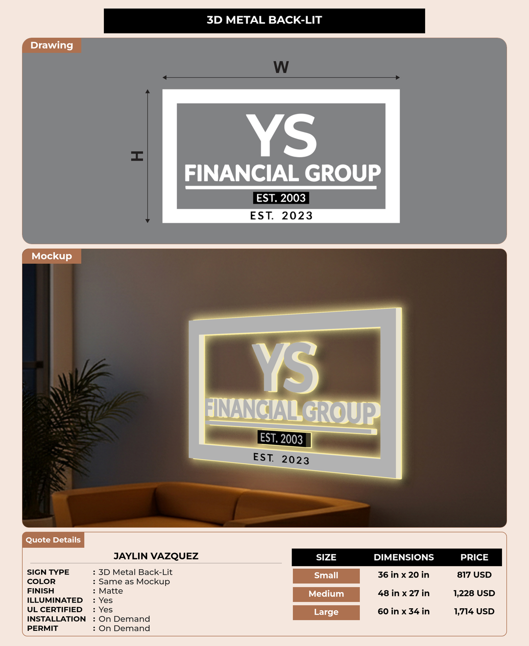 CUSTOM MOCKUP SIGN FOR Jaylin Vazquez