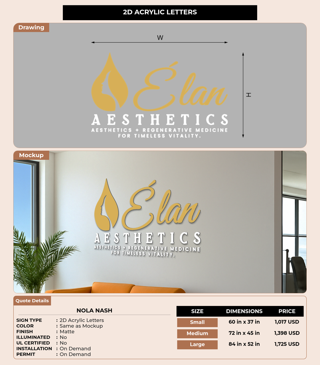 CUSTOM MOCKUP SIGN FOR Nola Nash