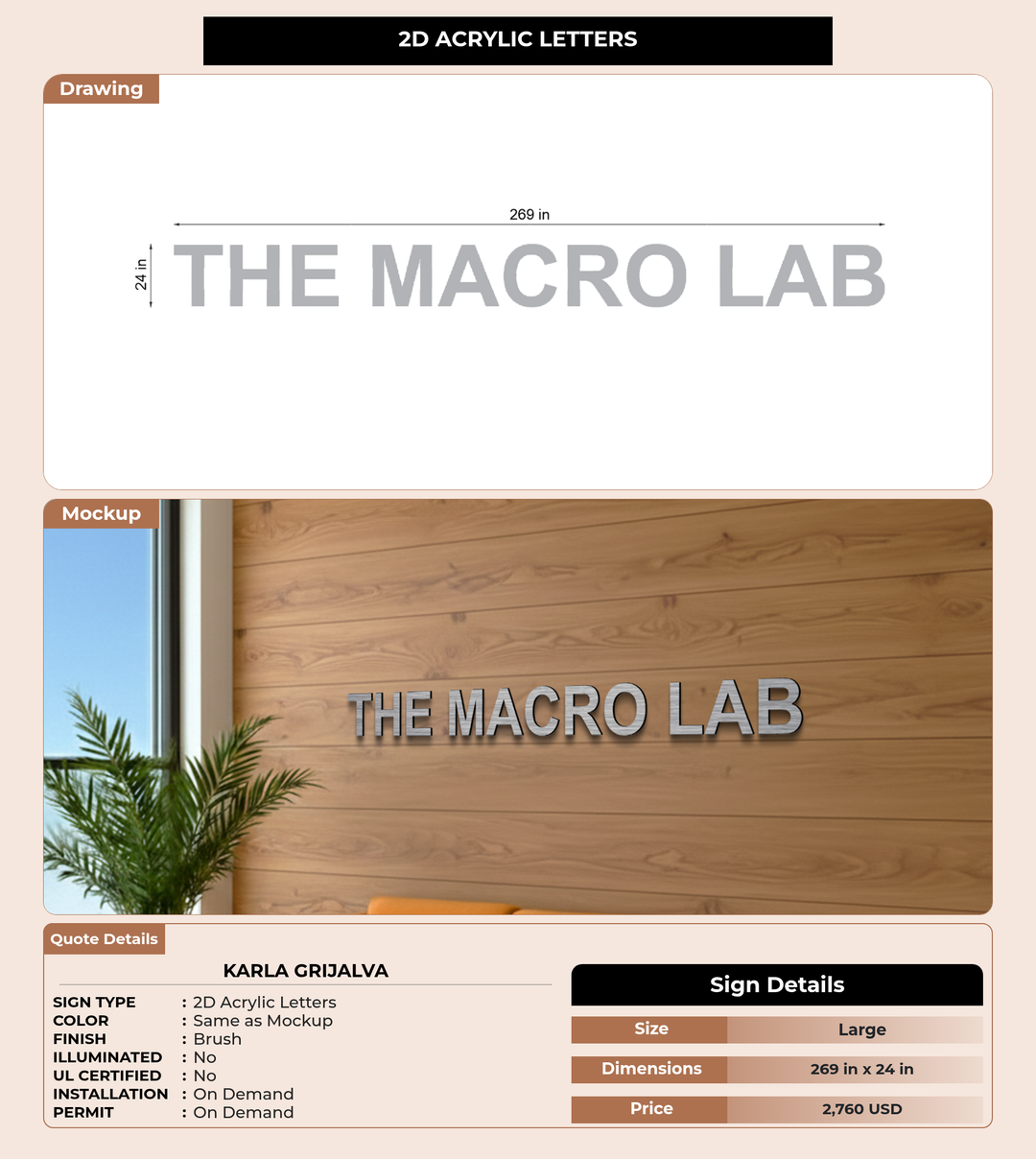 CUSTOM MOCKUP SIGN FOR Karla Grijalva