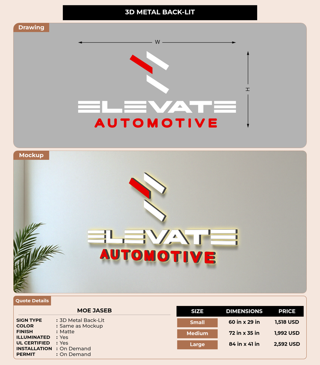 CUSTOM MOCKUP SIGN FOR Moe Jaseb