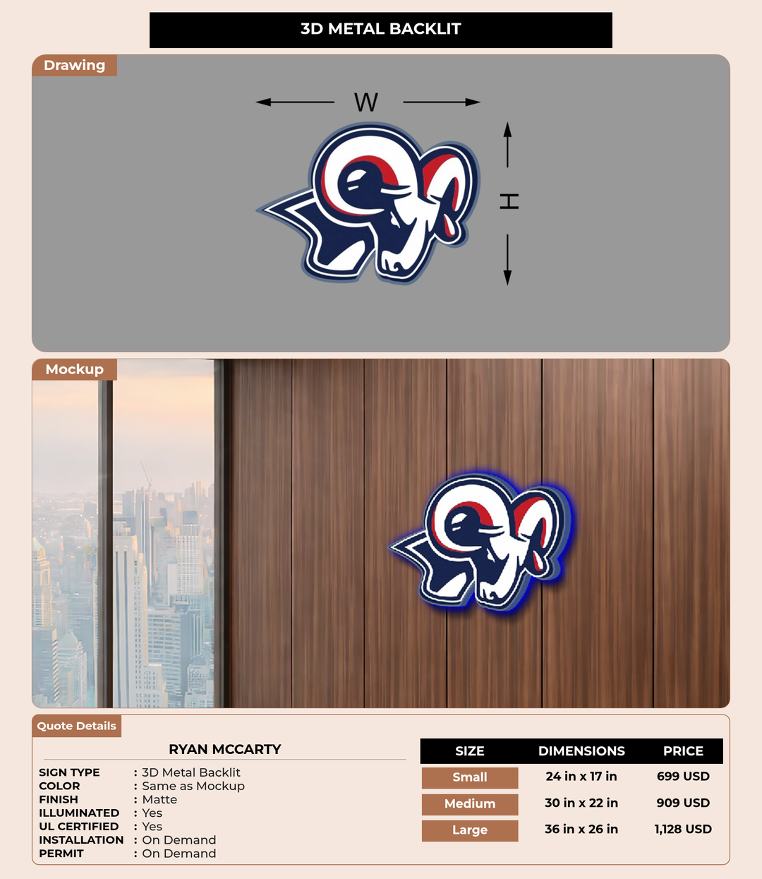 CUSTOM MOCKUP SIGN FOR Ryan McCarty