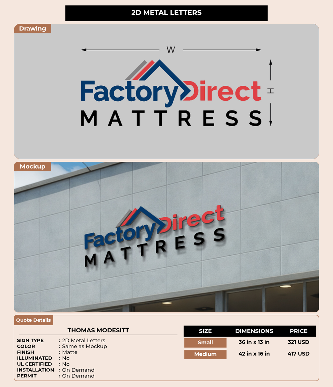 CUSTOM MOCKUP SIGN FOR Thomas Modesitt