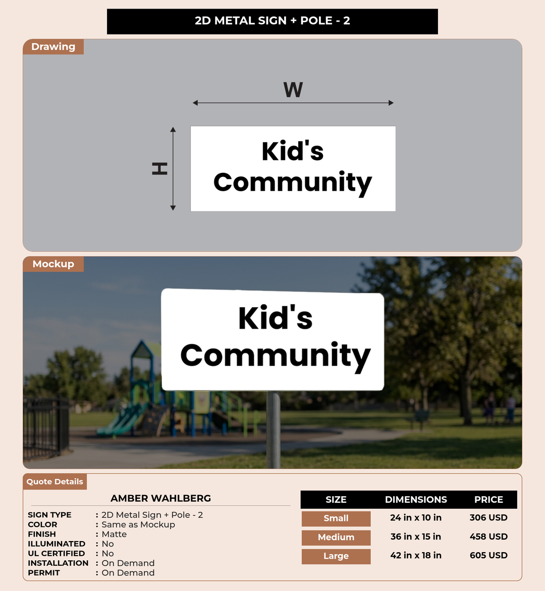 CUSTOM MOCKUP SIGN FOR Amber Wahlberg