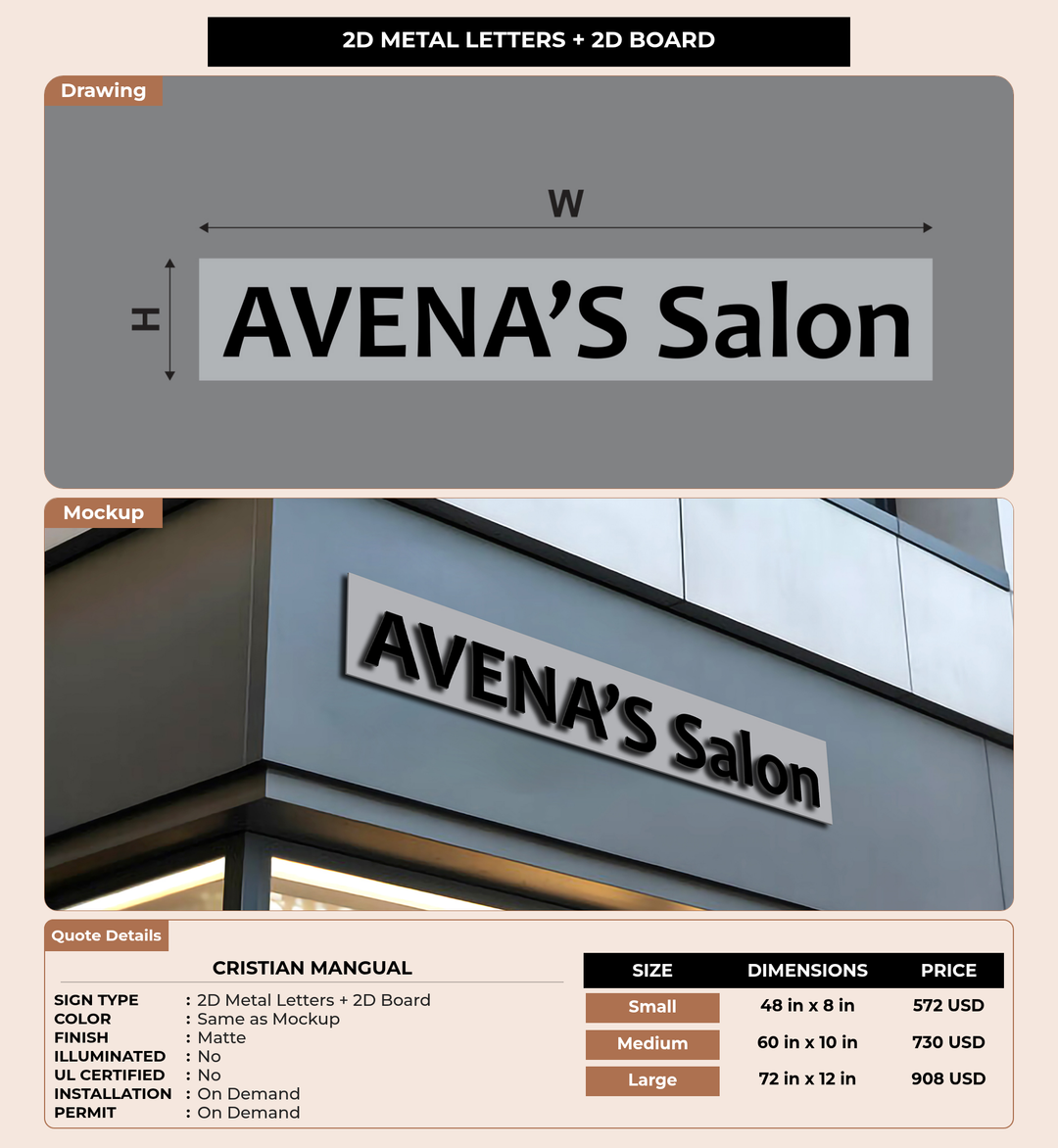 CUSTOM MOCKUP SIGN FOR Cristian Mangual