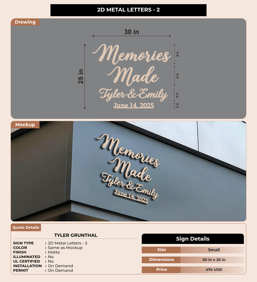 CUSTOM MOCKUP SIGN FOR Tyler Grunthal