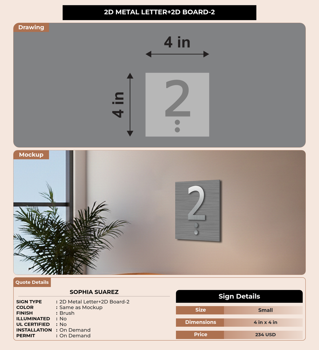 CUSTOM MOCKUP SIGN FOR Sophia Suarez