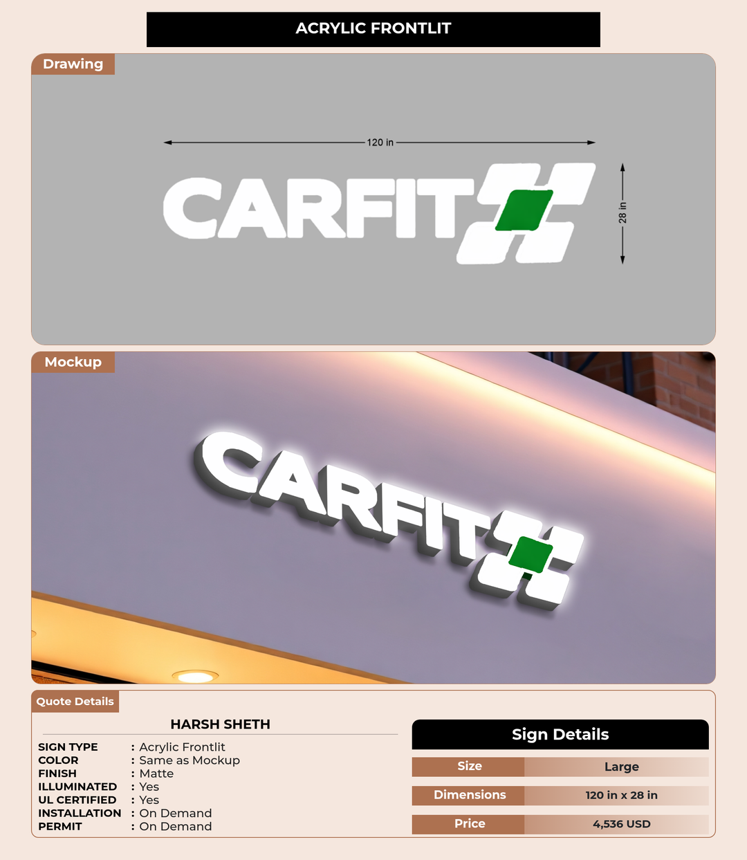 CUSTOM MOCKUP SIGN FOR Harsh Sheth