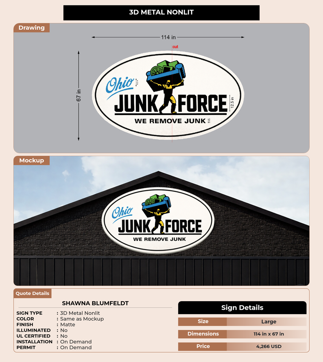 CUSTOM MOCKUP SIGN FOR Shawna Blumfeldt