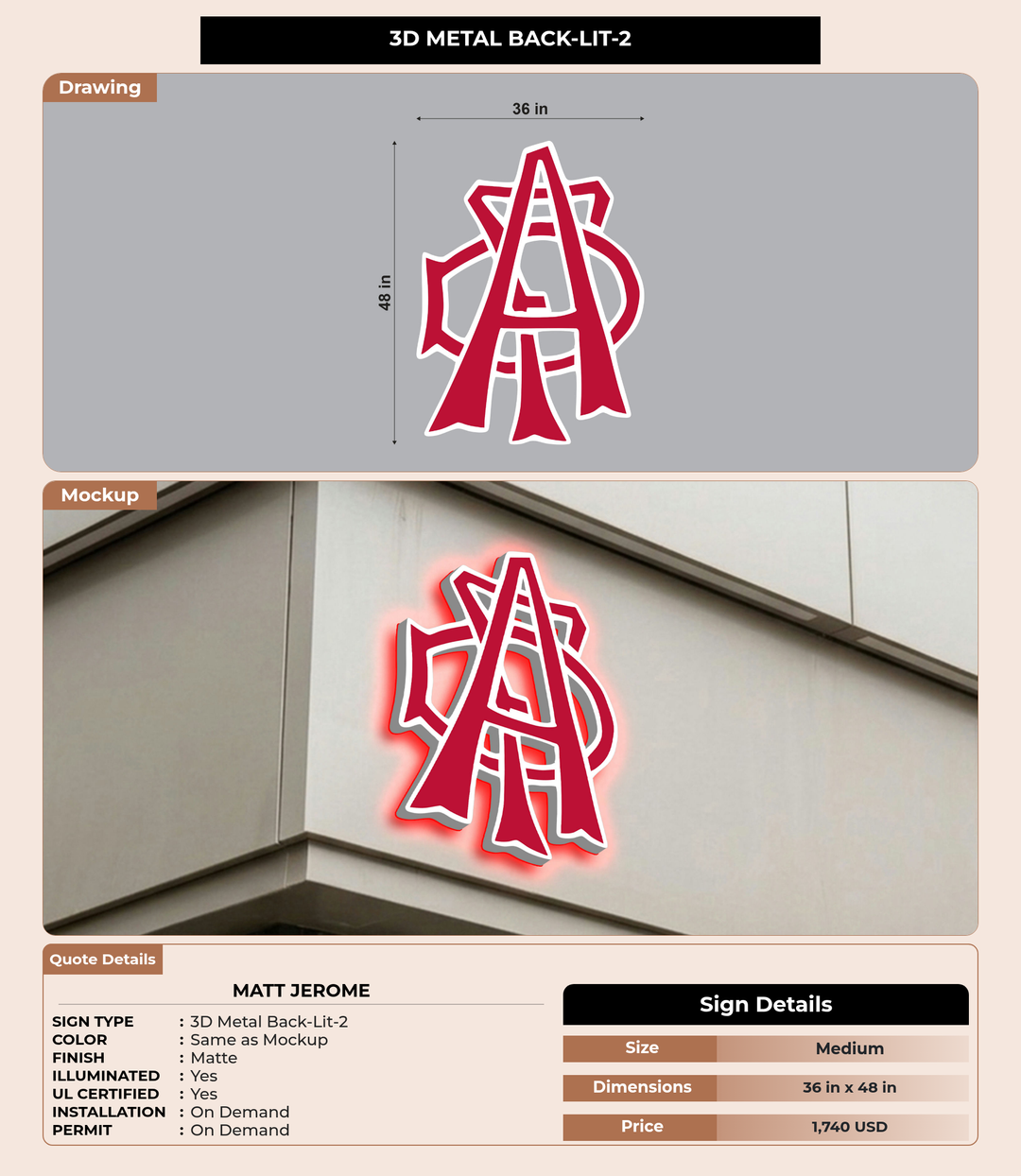 CUSTOM MOCKUP SIGN FOR matt jerome
