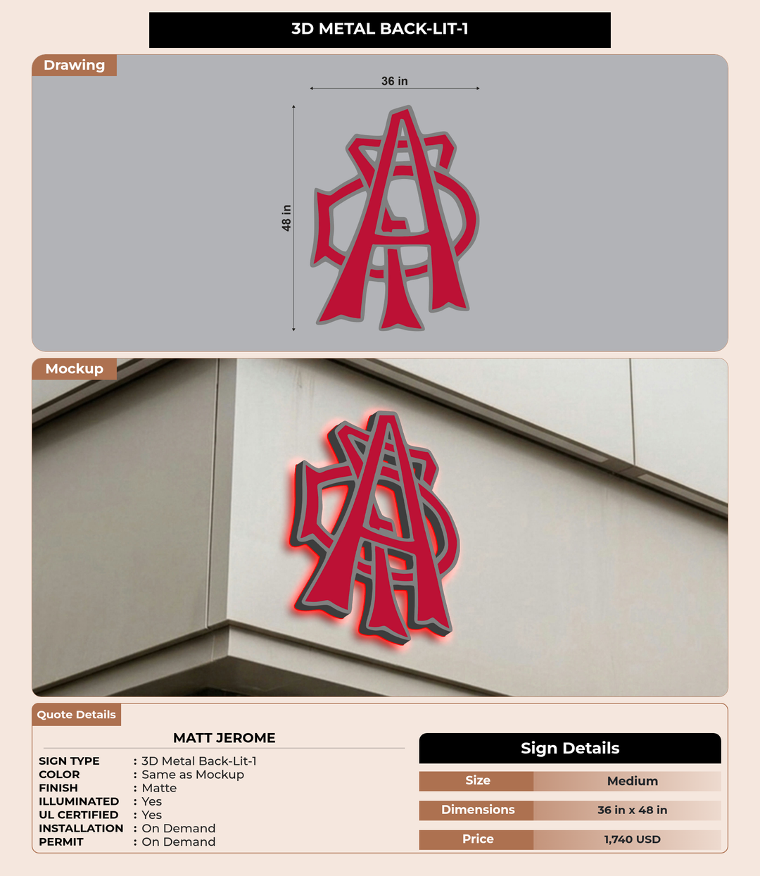 CUSTOM MOCKUP SIGN FOR matt jerome