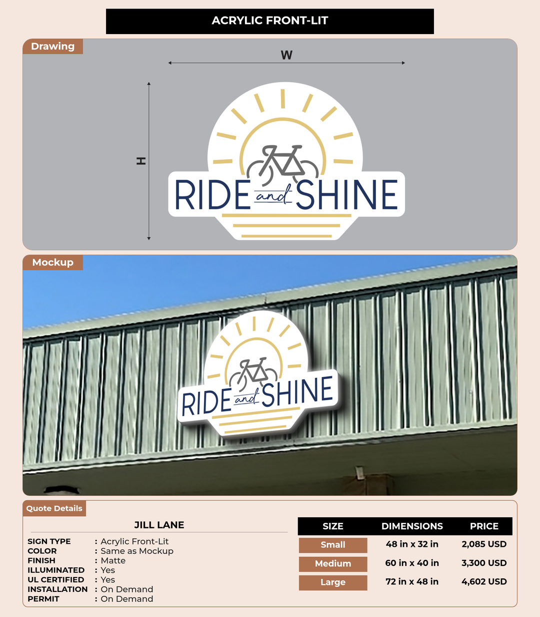 CUSTOM MOCKUP SIGN FOR Jill Lane