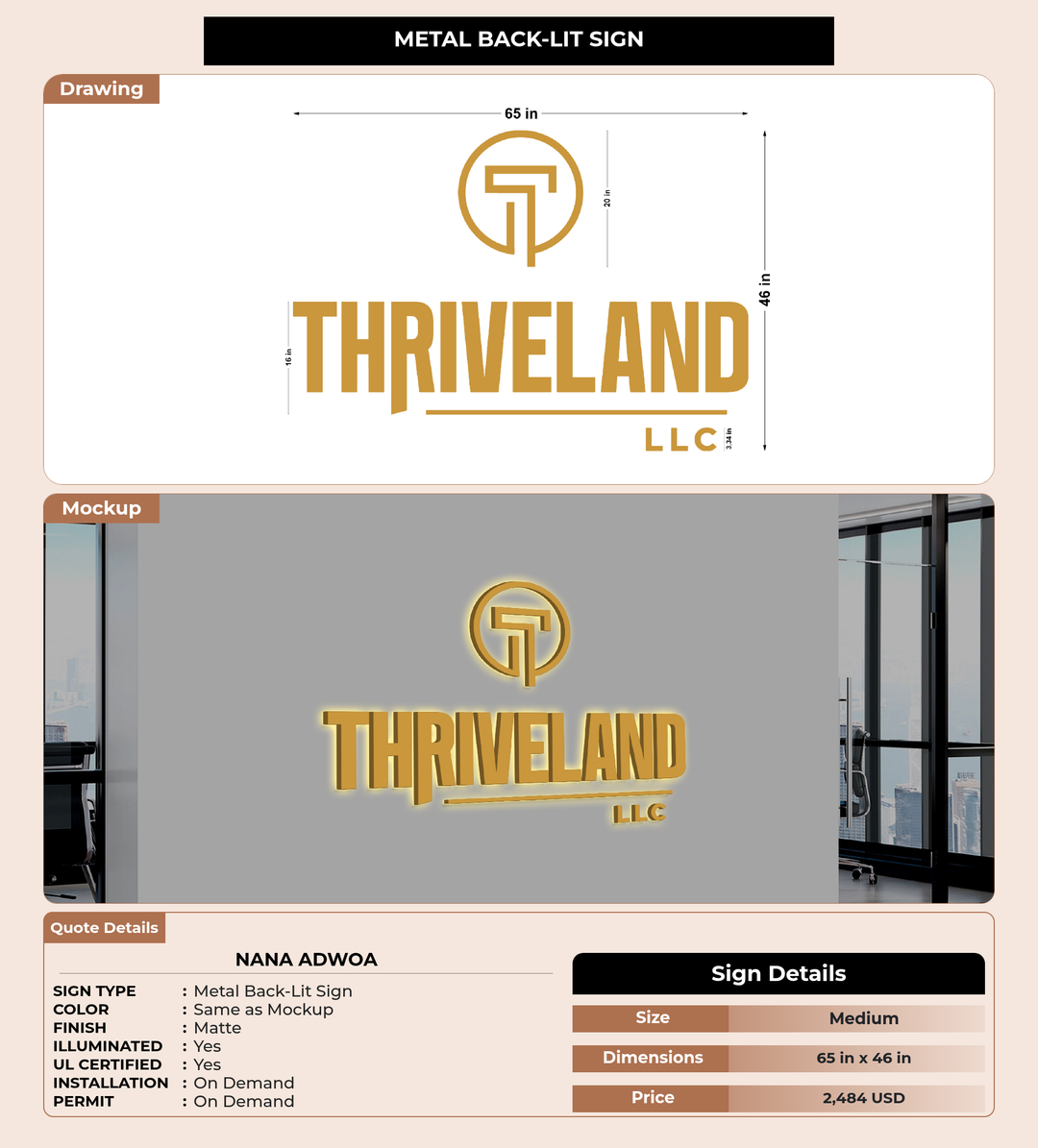 CUSTOM MOCKUP SIGN FOR Nana Adwoa