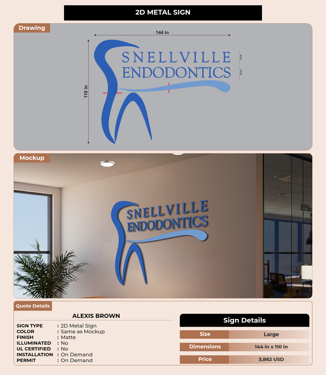 CUSTOM MOCKUP SIGN FOR Alexis Brown