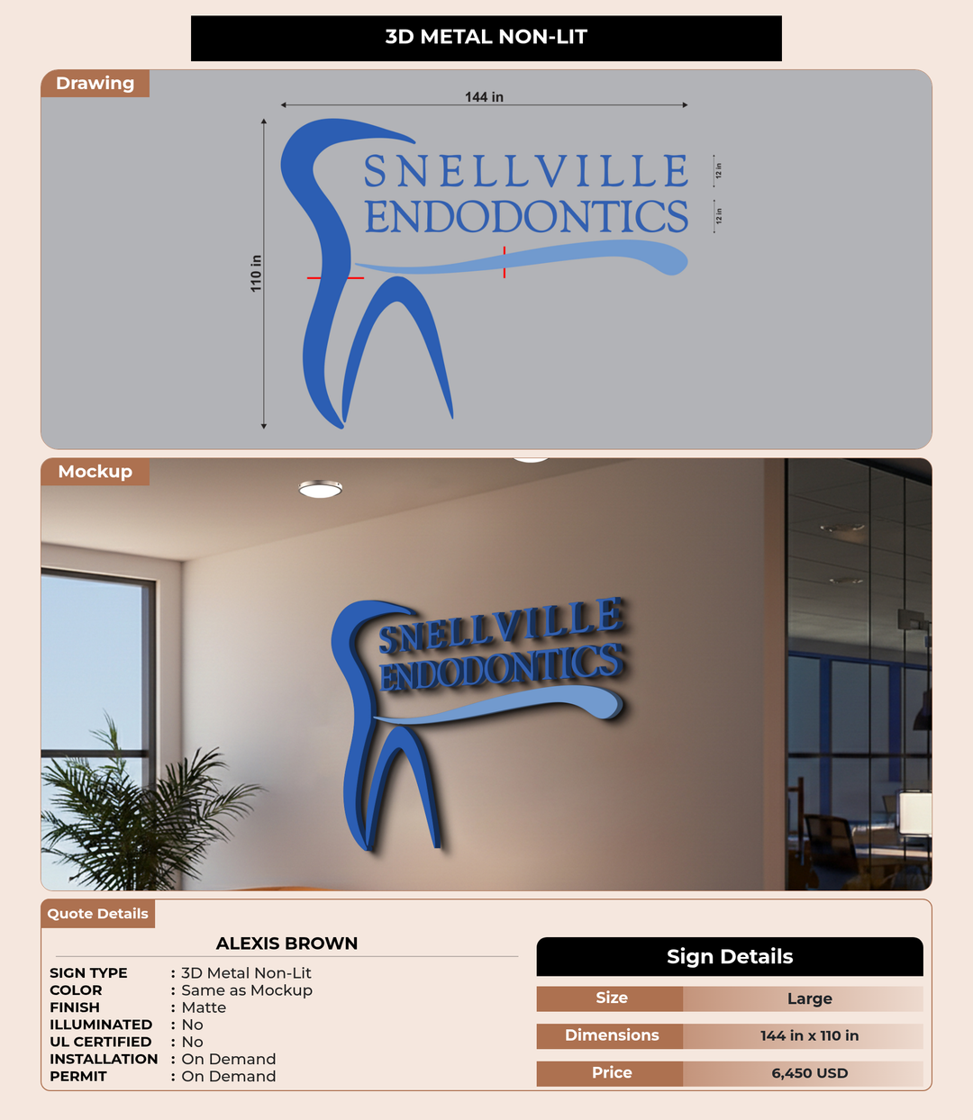 CUSTOM MOCKUP SIGN FOR Alexis Brown