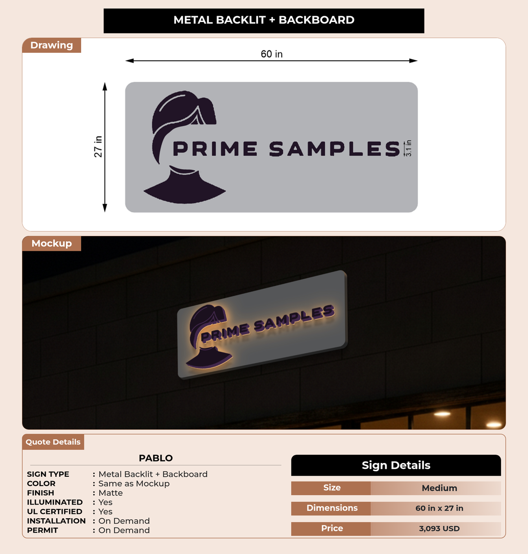 CUSTOM MOCKUP SIGN FOR Pablo