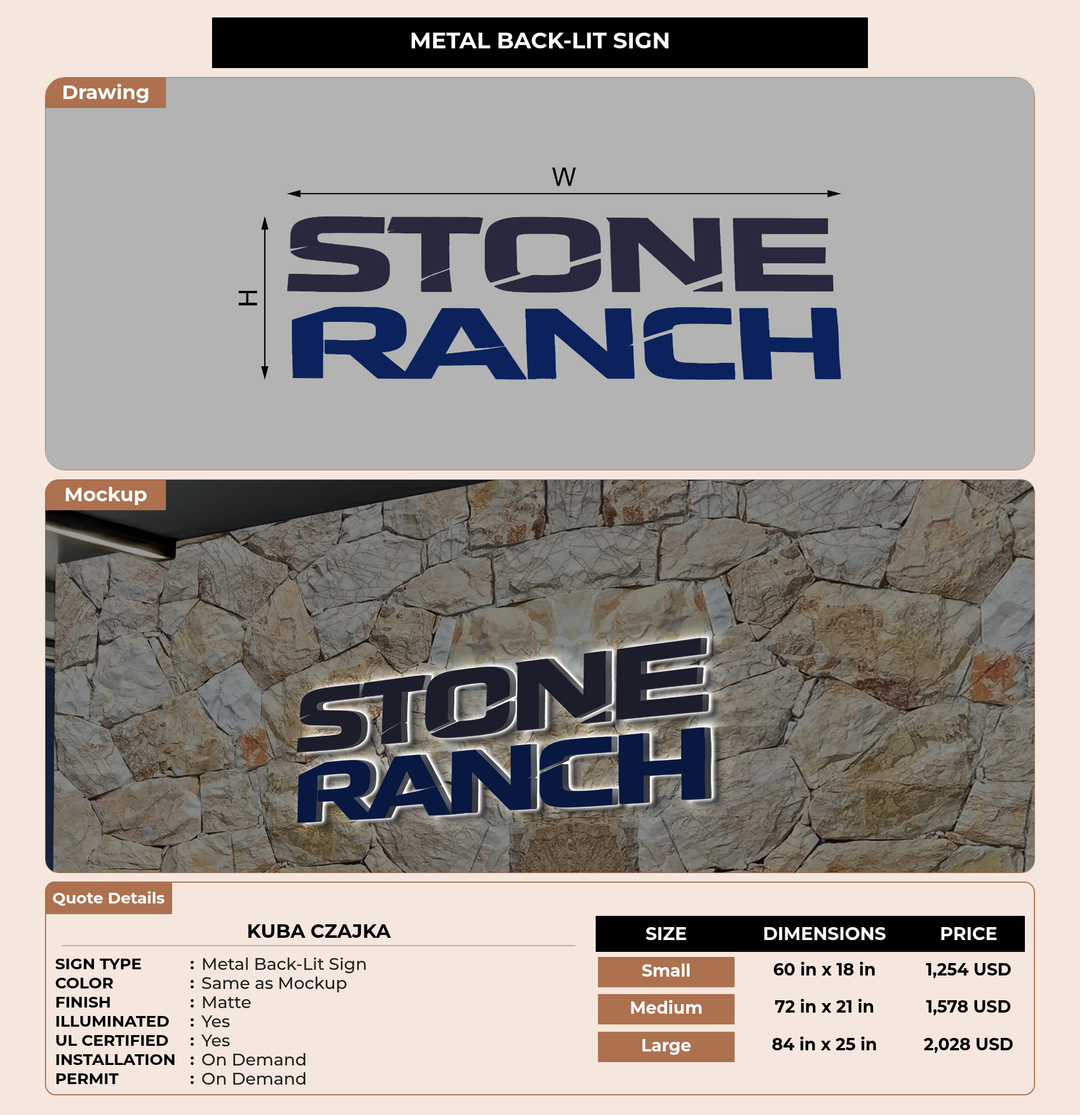 CUSTOM MOCKUP SIGN FOR Kuba Czajka
