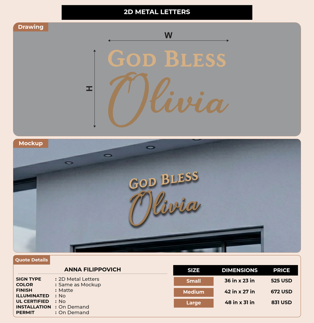 CUSTOM MOCKUP SIGN FOR Anna Filippovich
