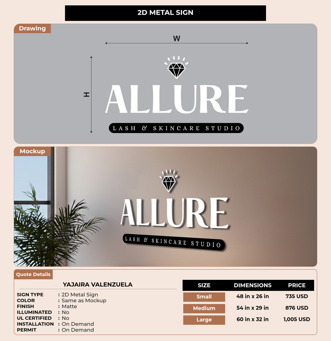 CUSTOM MOCKUP SIGN FOR Yajaira Valenzuela