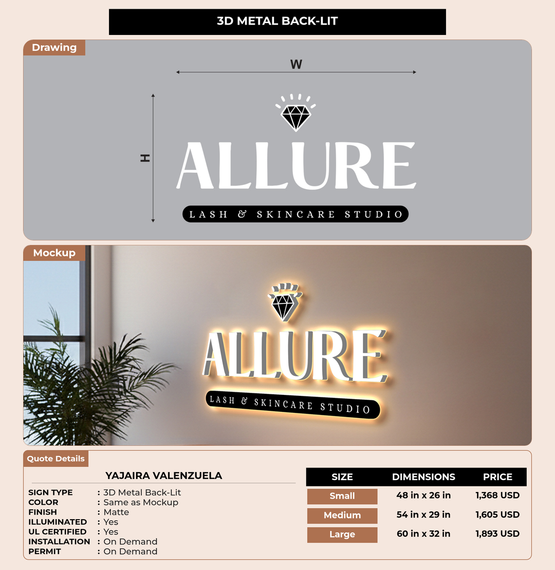 CUSTOM MOCKUP SIGN FOR Yajaira Valenzuela