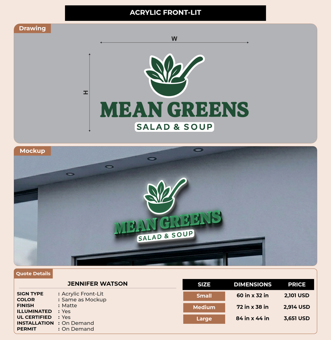 CUSTOM MOCKUP SIGN FOR Jennifer Watson