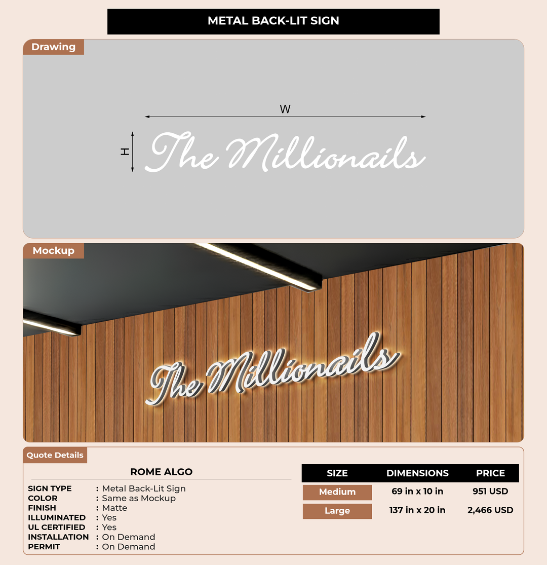 CUSTOM MOCKUP SIGN FOR Rome algo