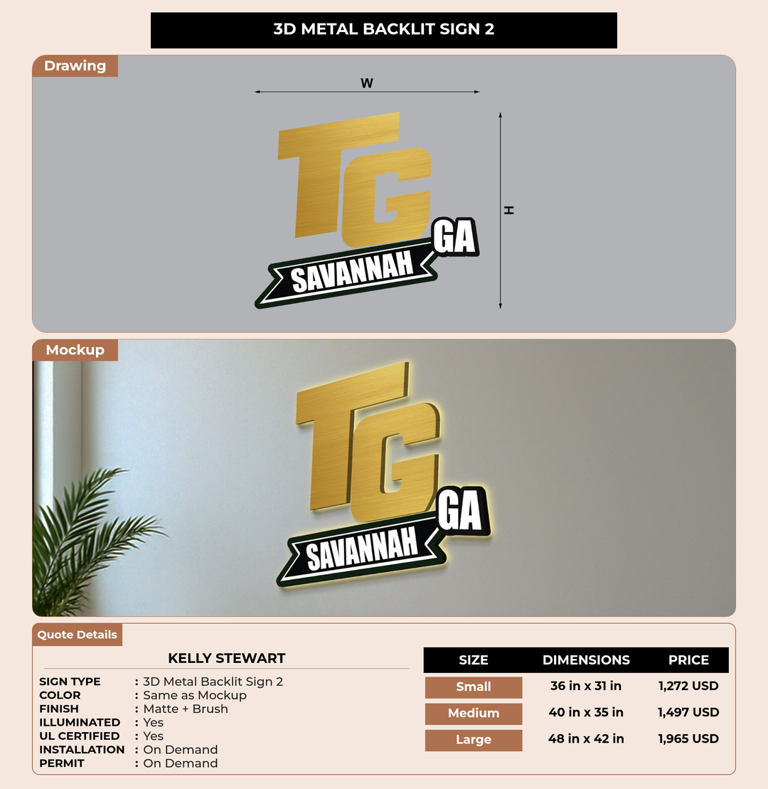 CUSTOM MOCKUP SIGN FOR Kelly Stewart