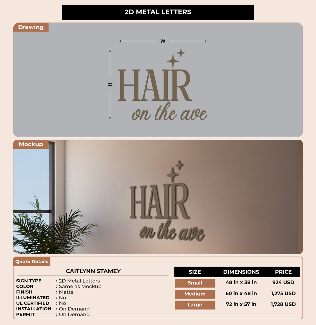 CUSTOM MOCKUP SIGN FOR Caitlynn Stamey