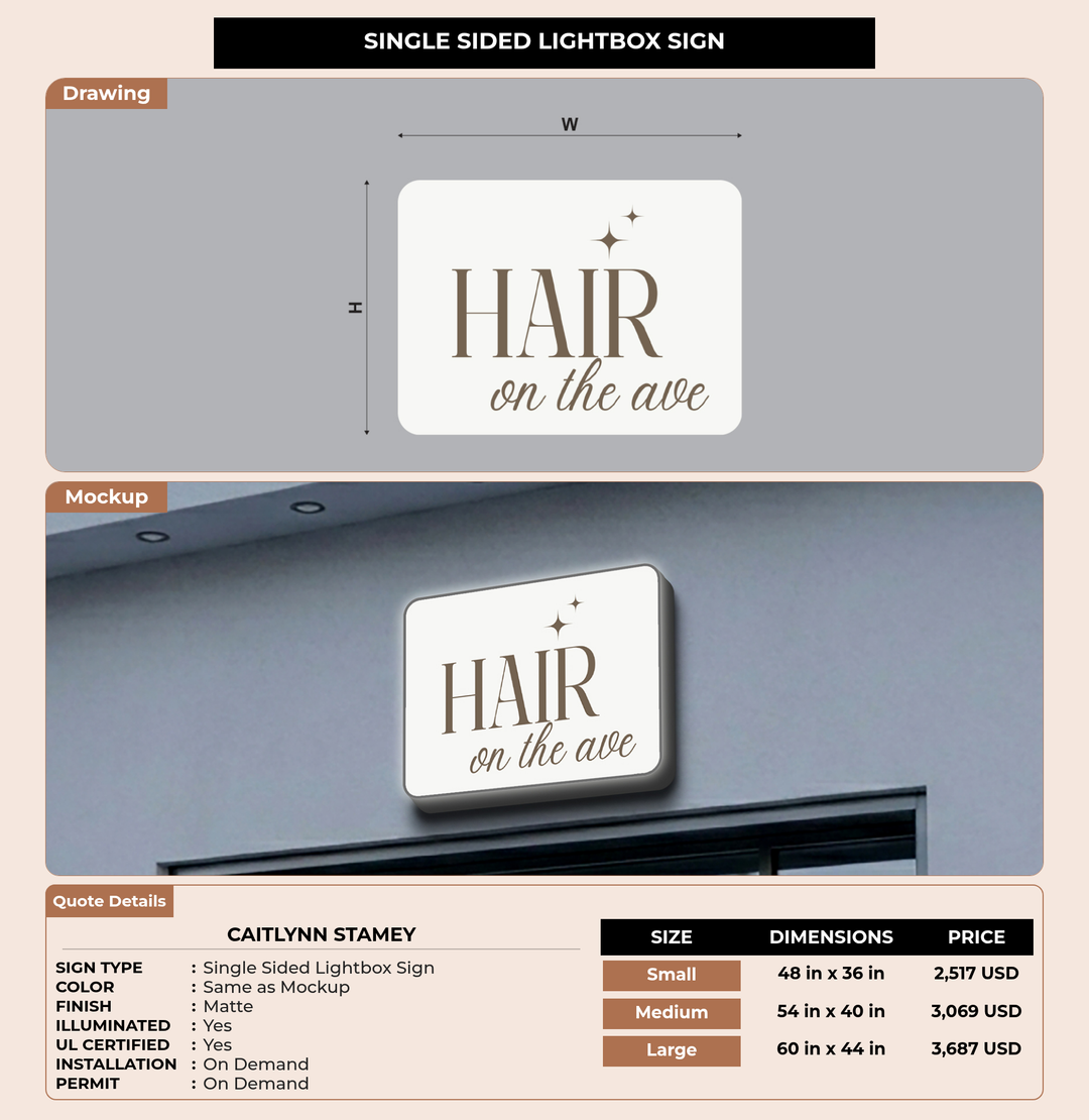 CUSTOM MOCKUP SIGN FOR Caitlynn Stamey