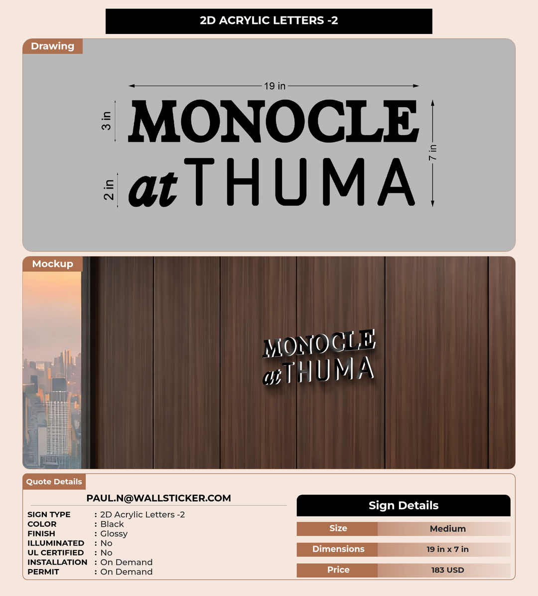 CUSTOM MOCKUP SIGN FOR paul.n@wallsticker.com