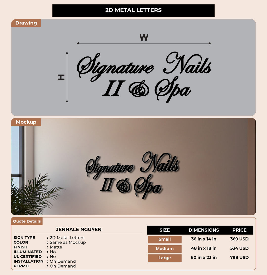 CUSTOM MOCKUP SIGN FOR Jennale Nguyen