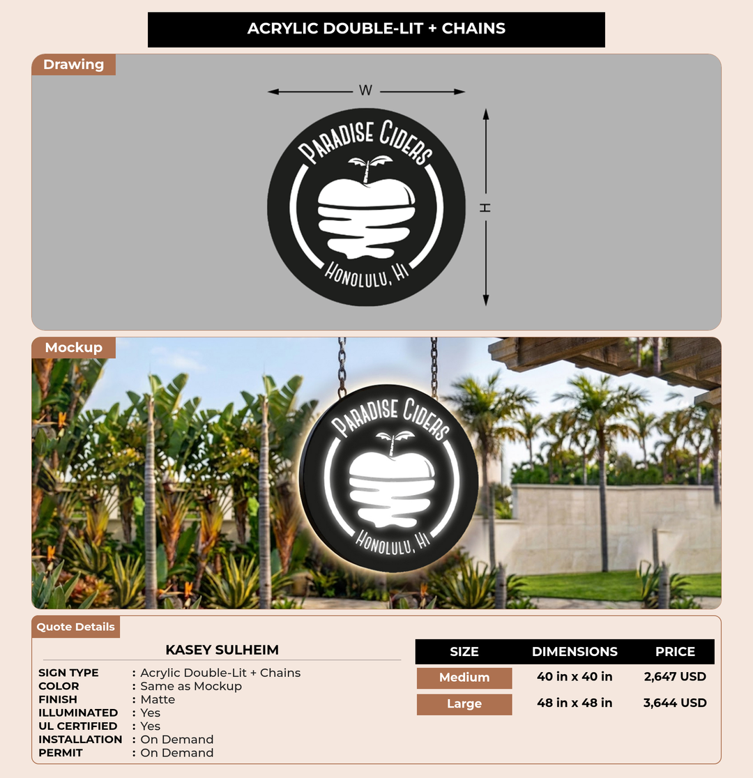 CUSTOM MOCKUP SIGN FOR Kasey Sulheim