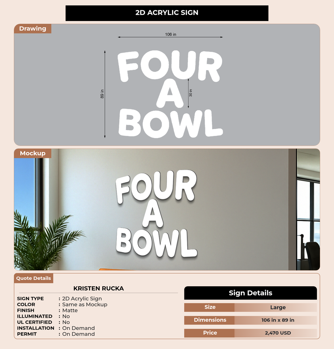 CUSTOM MOCKUP SIGN FOR Kristen Rucka