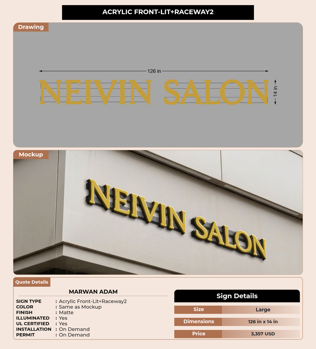 CUSTOM MOCKUP SIGN FOR Marwan Adam