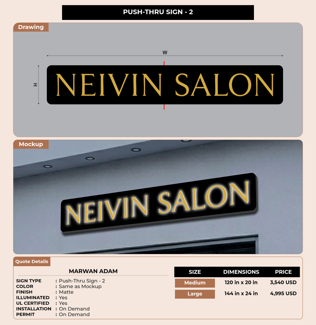 CUSTOM MOCKUP SIGN FOR Marwan Adam