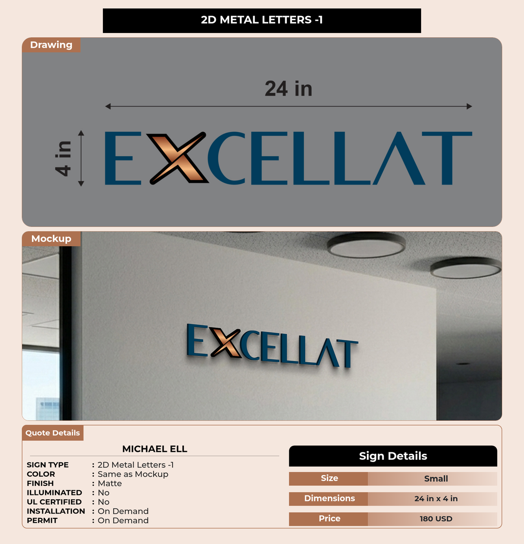 CUSTOM MOCKUP SIGN FOR Michael Ell