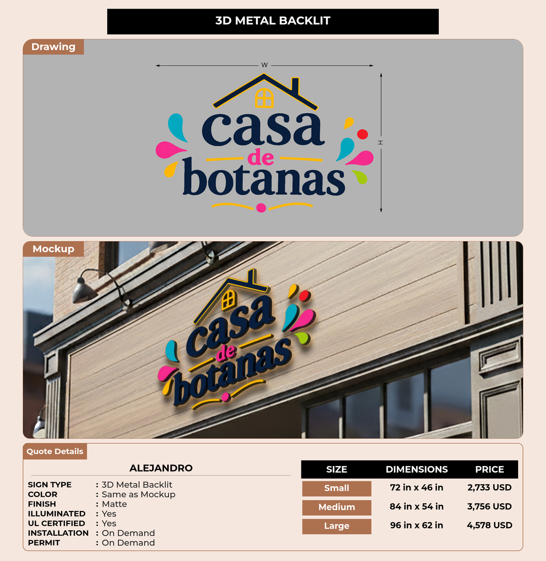 CUSTOM MOCKUP SIGN FOR Alejandro