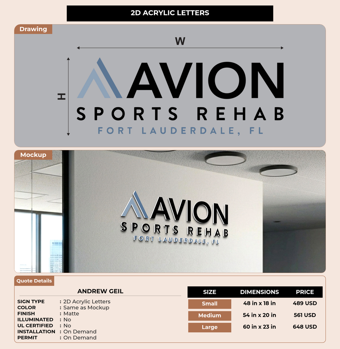 CUSTOM MOCKUP SIGN FOR ANDREW GEIL