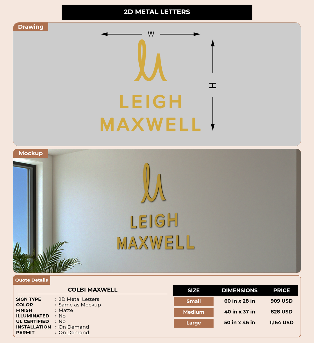 CUSTOM MOCKUP SIGN FOR Colbi Maxwell