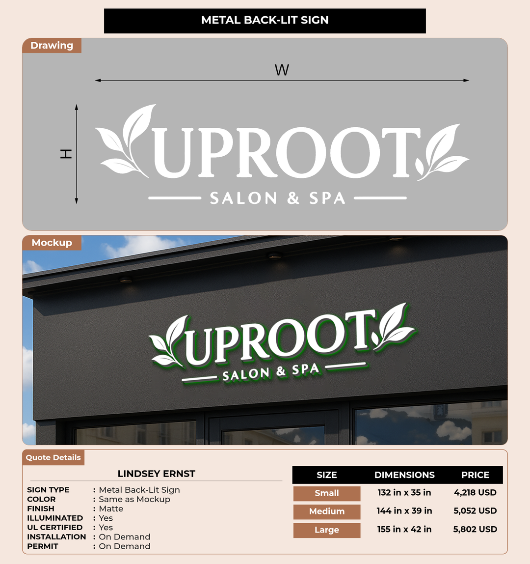 CUSTOM MOCKUP SIGN FOR Lindsey Ernst